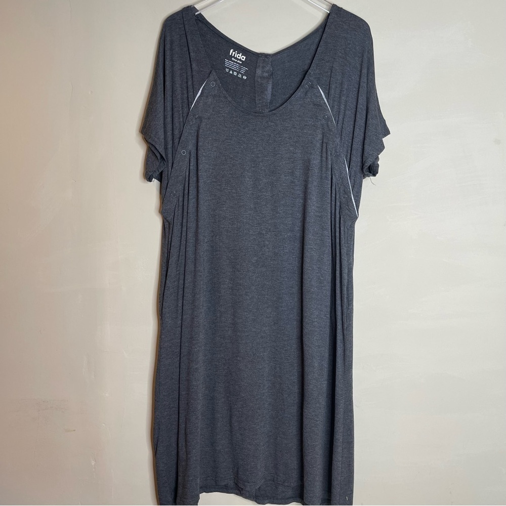 Frida Nursing Labor Dress Snap Button Back one size
